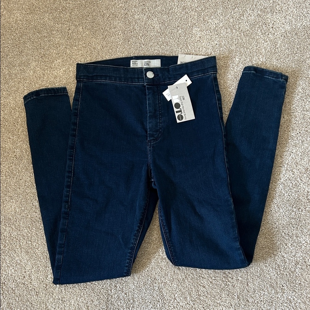 Topshop Moto Joni Super High Waisted Skinny Jeans W28 L32 NWT
